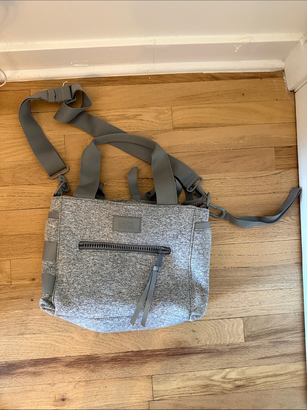 Dagne Dover Wade Medium Diaper Bag in Heather Grey